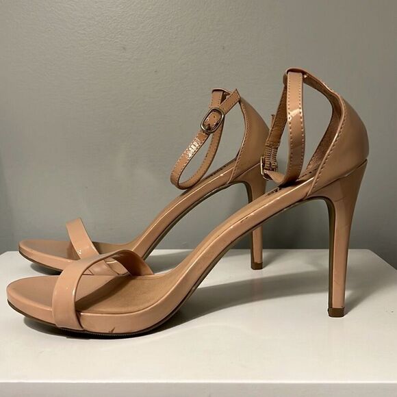 Charlotte Russe Women's Brown Addison Open Toe Strappy Heels Size 9 - Picture 4 of 11